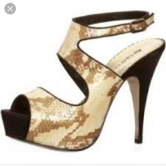 Bebe Stacia Snake Print Sandal - Picture 2 of 8